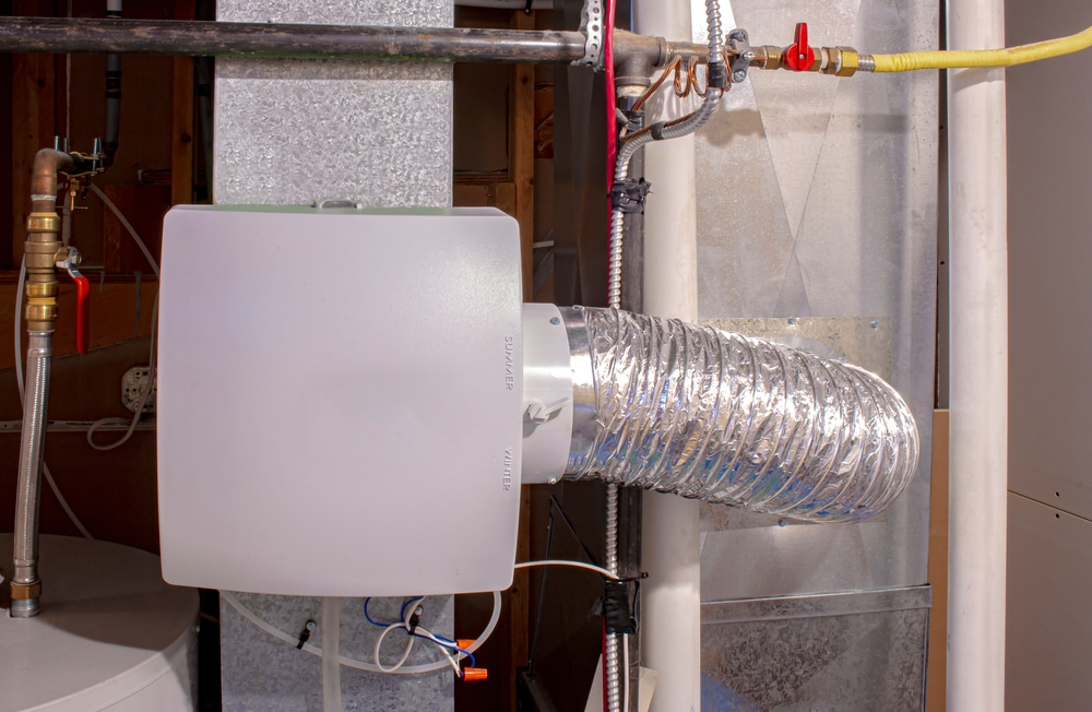 A whole home humidifier